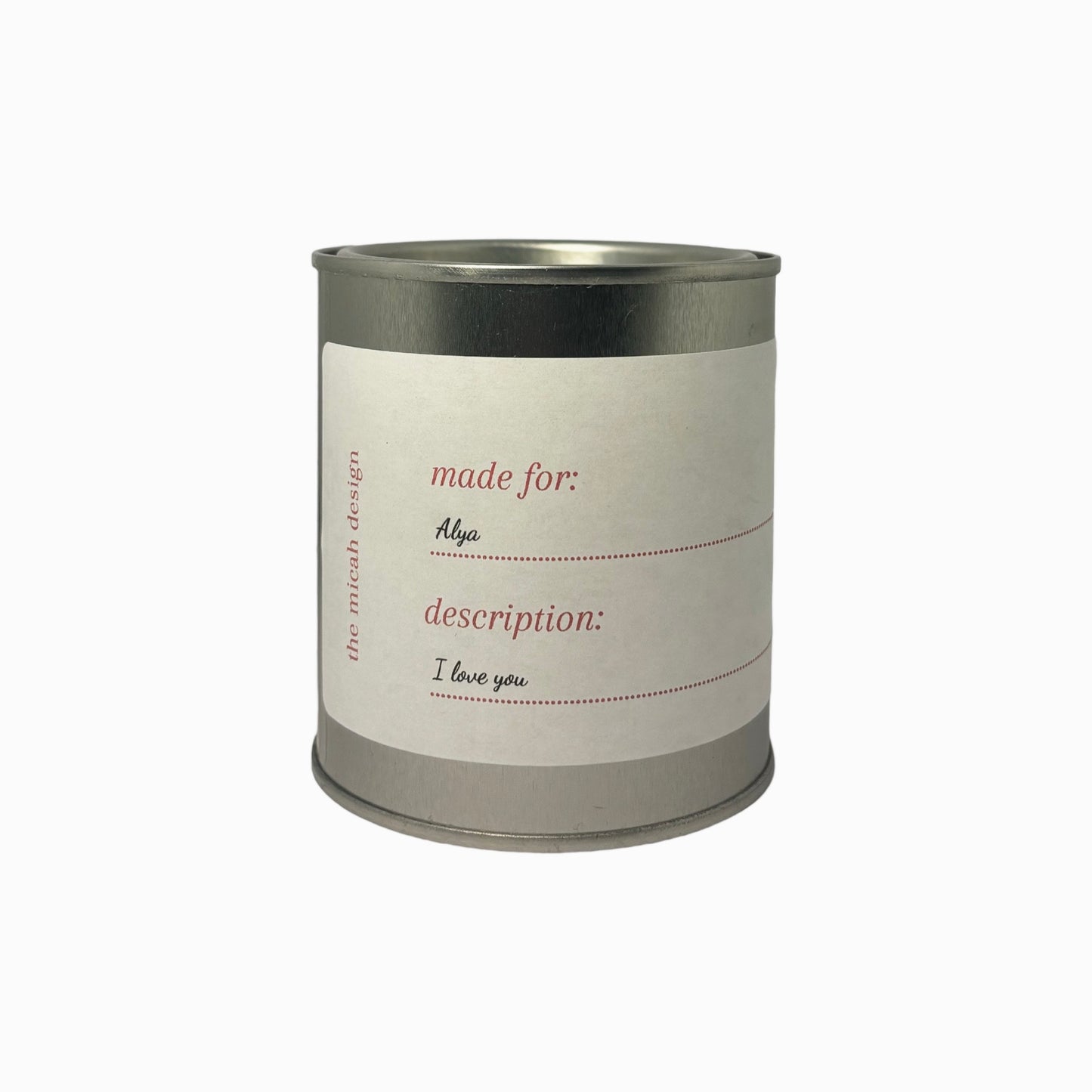Bougie Personnalisable